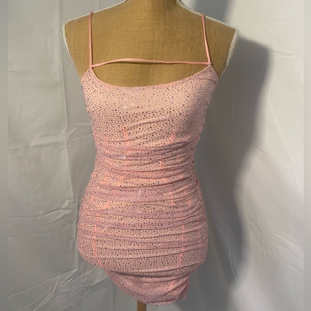 Oh Polly pink mini dress